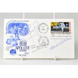 SPACE EXPLORATION; a 1969 Apollo XI first day cover bearing the signatures of Neil Armstrong,
