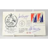 BOXING; a 1959 first day cover bearing the signature of boxing greats Jack Dempsey and Gene Tunney.