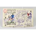 MANCHESTER UNITED; a 1968 European Cup Final first day cover bearing numerous signatures,
