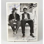 MUHAMMAD ALI; a black and white photograph bearing the boxing legend's signature,