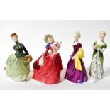 ROYAL DOULTON; four porcelain figures comprising HN2722 'Veneta', HN2318 'Grace,