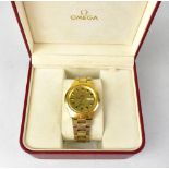 OMEGA; a gentlemen's electronic f300Hz Geneve chronometer wristwatch,