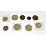 Various old coins to include 18th and 19th century examples, a 1791 John of Gaunt half penny,