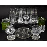 A quantity of mixed glassware to include Bells Scotch Open whisky tumblers,