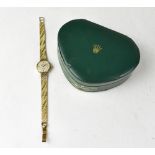 ROLEX; a ladies' 9ct gold Precision wristwatch,