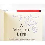 REG KRAY; 'A Way of Life', a single volume bearing his signature, with inscription 'To Bradley'.