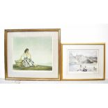 WILLIAM RUSSELL FLINT; two signed prints comprising 'Griselda', signed lower right,