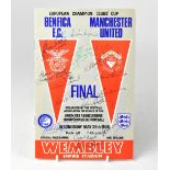 MANCHESTER UNITED; a programme for the 1968 European Cup Final,