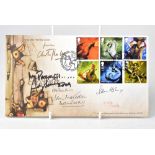 MYTHICAL CREATURES; a first day cover bearing the signatures of Ian McKellan and Andy Serkis.