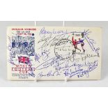 ENGLAND WORLD CUP WINNERS 1966; a first day cover bearing numerous signatures,