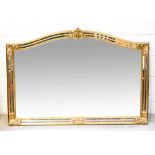 A large Belgian wall mirror of Classical design,