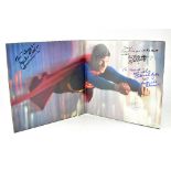 SUPERMAN; a gatefold sleeve double album bearing signatures to the centre pictorial page.