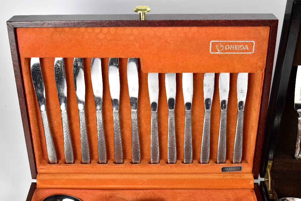 Two vintage cased cutlery sets comprising an Arthur Price approximately fifty-piece silver plated - Image 3 of 6
