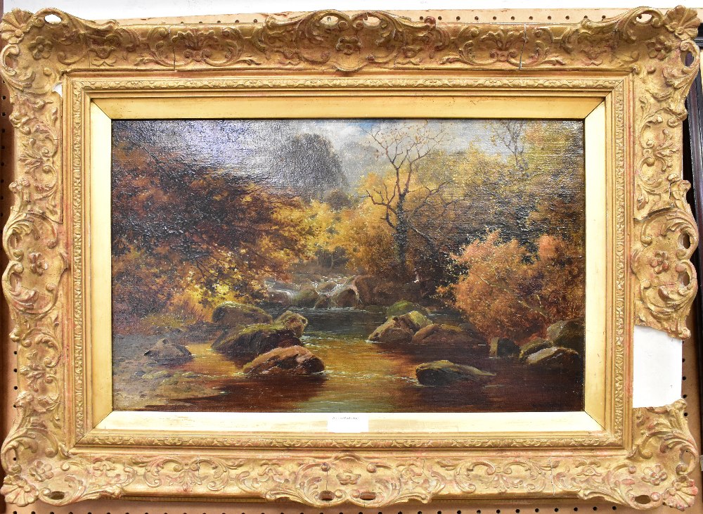 ATTRIBUTED TO W H MORDAN; a 19th century oil,