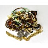 A good large collection of mostly modern costume jewellery comprising necklaces, bracelets,