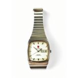 OMEGA; a gentleman's stainless steel Constellation chronometer Megasonic 720Hz wristwatch,