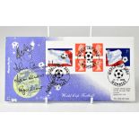 ENGLAND WORLD CUP WINNERS 1966; a 2002 first day cover bearing several signatures,