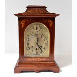 GUSTAV BECKER; an early 20th century mahogany cased bracket clock,