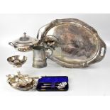 A large quantity of English and Continental items to include large oval trays, decorative tureens,