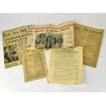 Various newspapers and ephemera relating to Lancashire pre and post war,