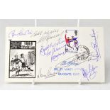 ENGLAND WORLD CUP WINNERS 1966; a 1966 first day cover bearing several signatures,
