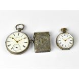 Two silver cased pocket watches comprising a Dawes of Islington open face example,