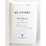 RON KRAY; 'My Story', a single volume bearing his signature.