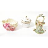 Three items of late 18th/early 19th century porcelain,