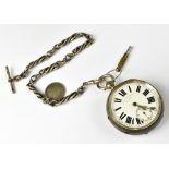 BENJAMIN GAUNT & SONS, BARNSLEY; a hallmarked silver cased open face pocket watch,