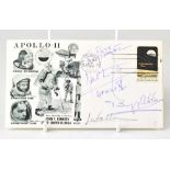 SPACE EXPLORATION; a 1969 first day cover bearing the signatures fo Neil Armstrong,