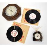 Two talking 78rpm records, one titled 'Weekend Mail Presents The Truth about Me,