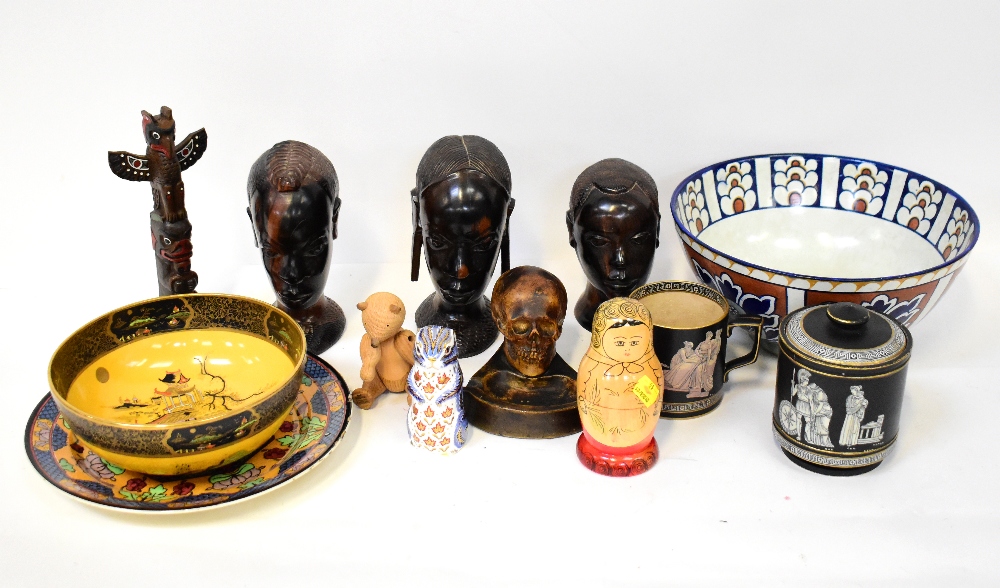 Various mixed collectibles to include a Carltonware Japanesque-style bowl with enamelled pagoda and - Bild 2 aus 7