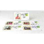GOLF, BRITISH OPEN CHAMPIONS; five first day covers bearing the signatures of Nick Faldo,
