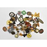 Various collectible pin badges, to inclu