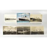 A quantity of maritime postcards and neg