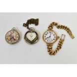 Three watches comprising an early 20th c