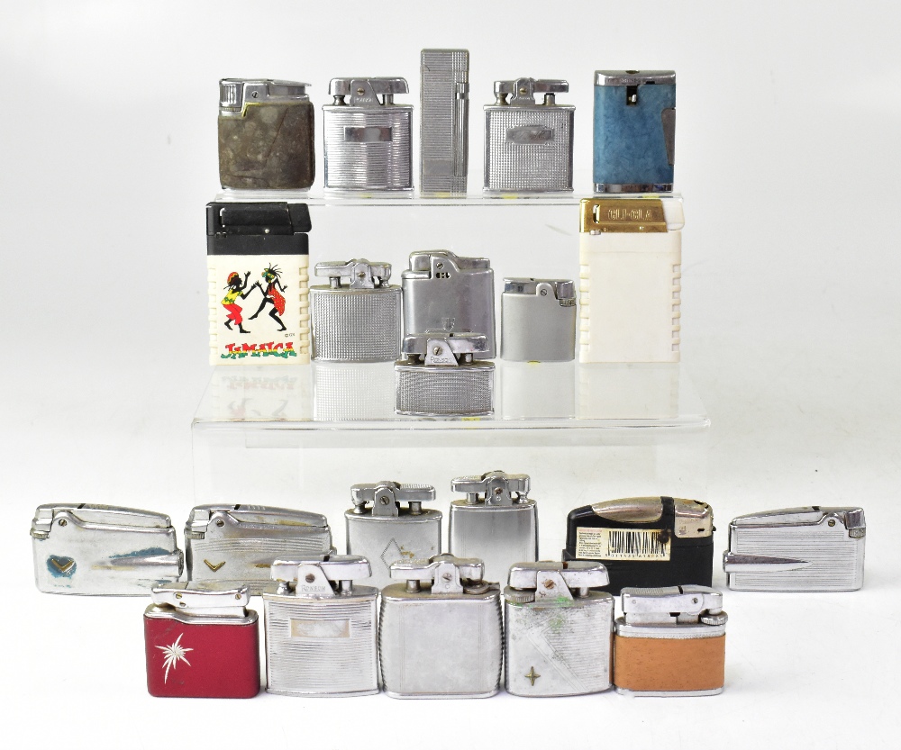 Eighteen vintage lighters by Ronson incl