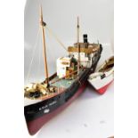 A scale model of a fishing boat, 'Kyle R