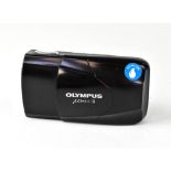 An Olympus MJU II compact camera with Ol