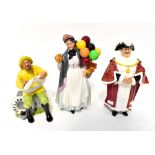 ROYAL DOULTON; three figures to include