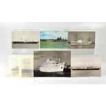 A quantity of maritime postcards, photog