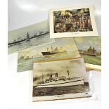 Various maritime related photographs and