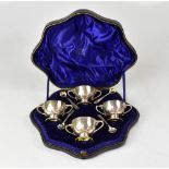 An Edwardian hallmarked silver four-piec