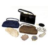 Nine vintage handbags and purses to incl