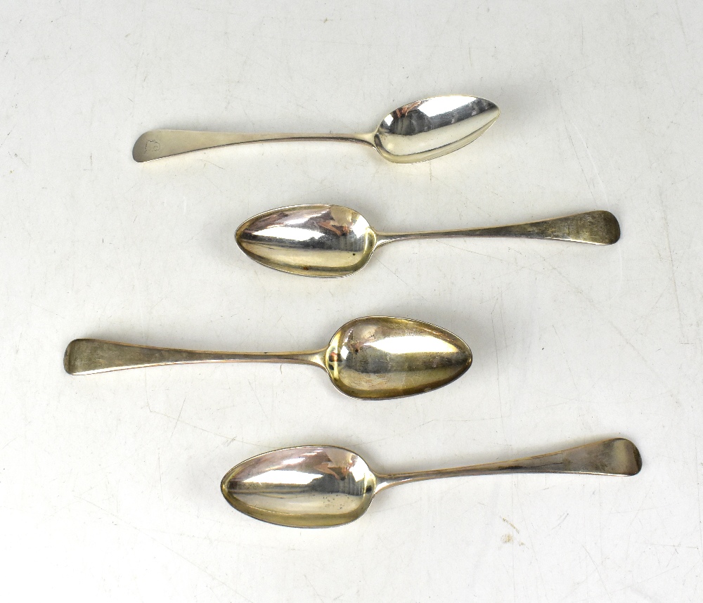 Four large George III hallmarked silver