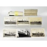 A quantity of maritime postcards relatin