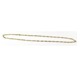 A 9ct yellow gold twist link chain neckl