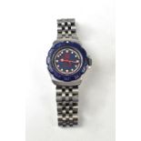 TAG HEUER; a ladies' stainless steel qua