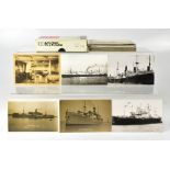A quantity of maritime postcards relatin
