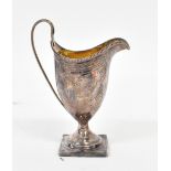 A George III hallmarked silver cream jug